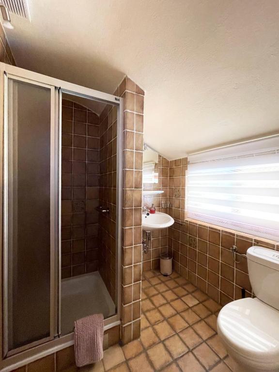 Koupelna v ubytování Haus Gertraud