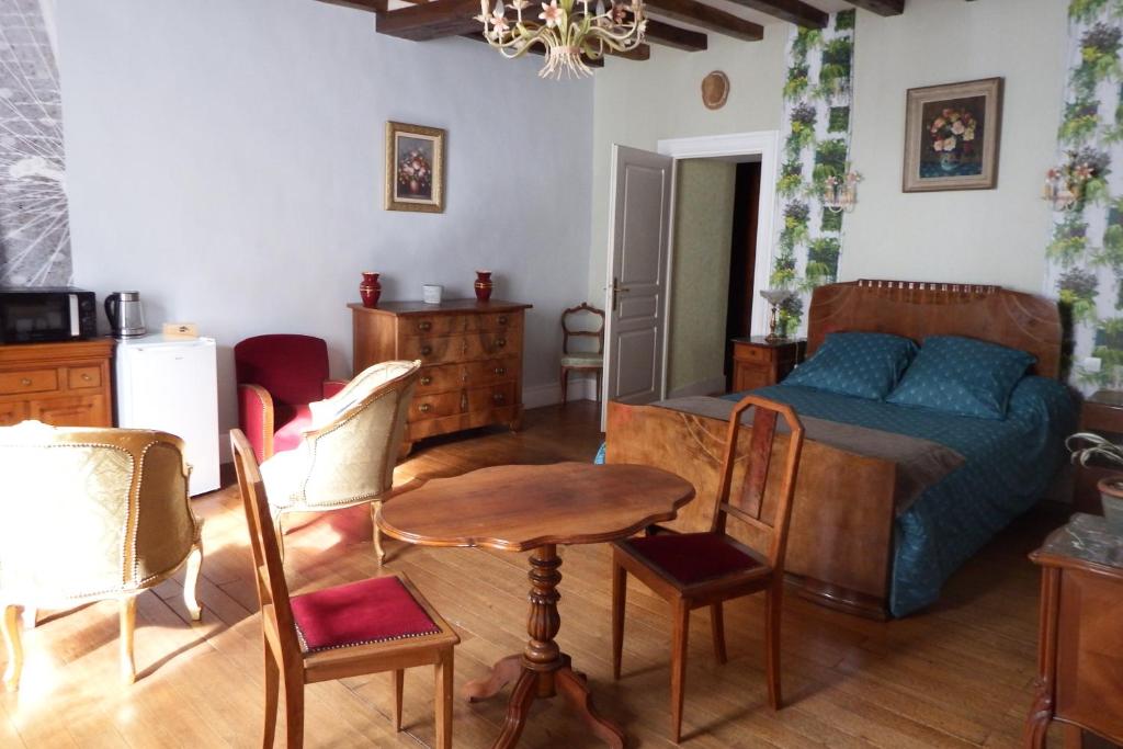 Chez Florence et Sylvain de Loudun - Chambre Double Avec Salle De Bain Externe Privée