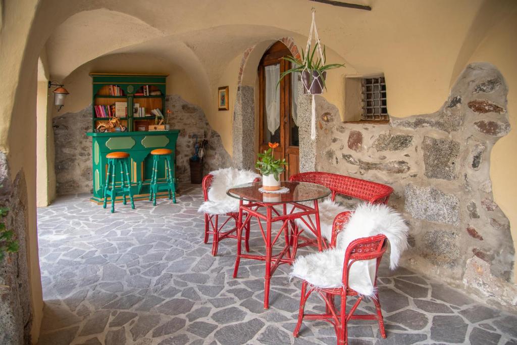Posezení v ubytování LA CURT guest house
