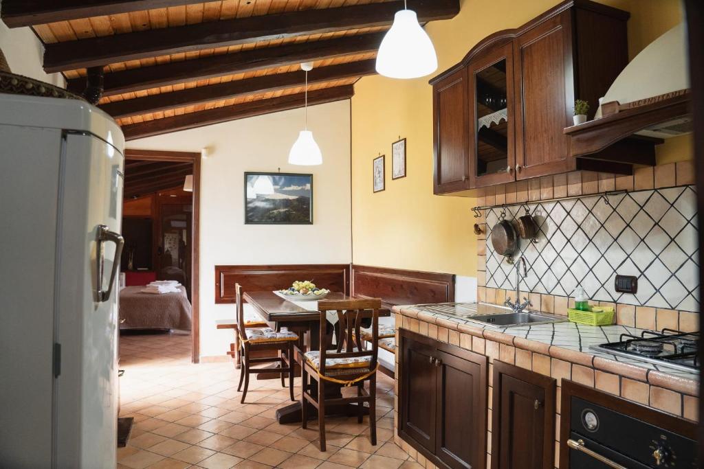 Kuchyň nebo kuchyňský kout v ubytování Relax Sicily House