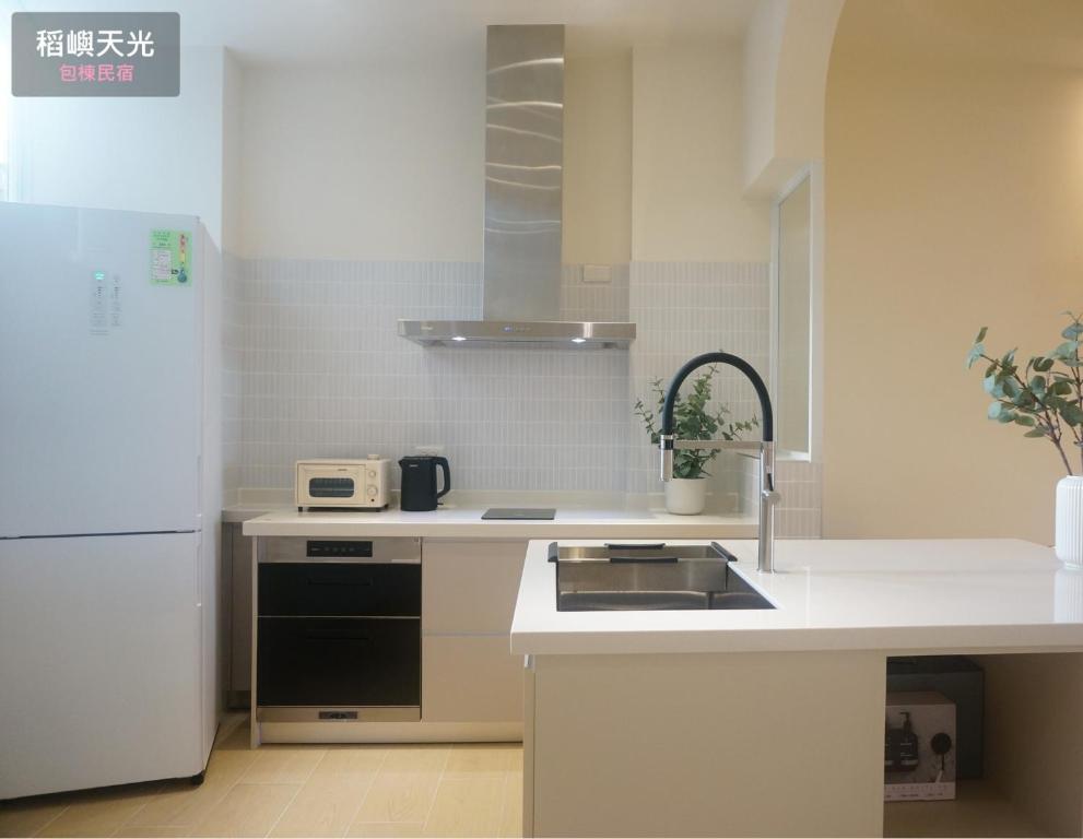 Cucina o angolo cottura di 稻嶼天光包棟民宿