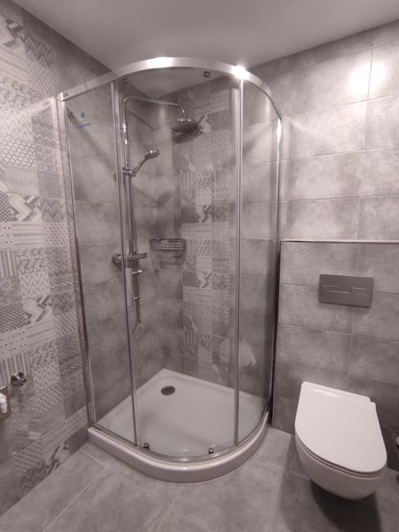Koupelna v ubytování Apartmány Říčky