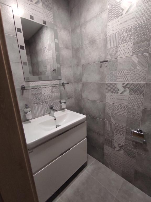 Koupelna v ubytování Apartmány Říčky