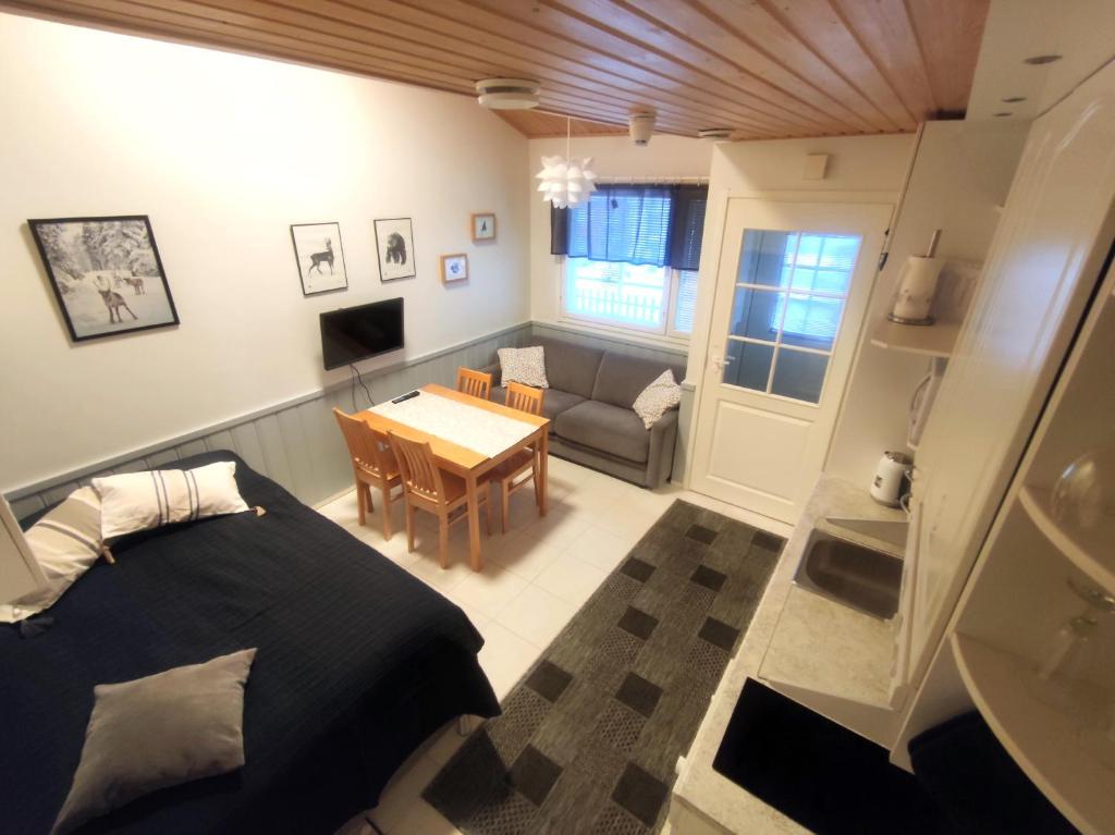 TV tai viihdekeskus majoituspaikassa Leviloma - 27m2 B - Levi huoneisto loma-asunto Levistar majoitus - Levi apartment Levistar accommodation