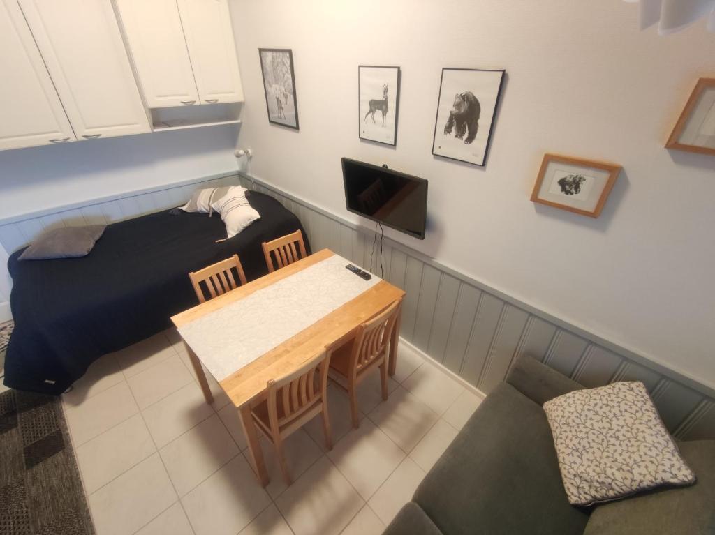 TV tai viihdekeskus majoituspaikassa Leviloma - 27m2 B - Levi huoneisto loma-asunto Levistar majoitus - Levi apartment Levistar accommodation