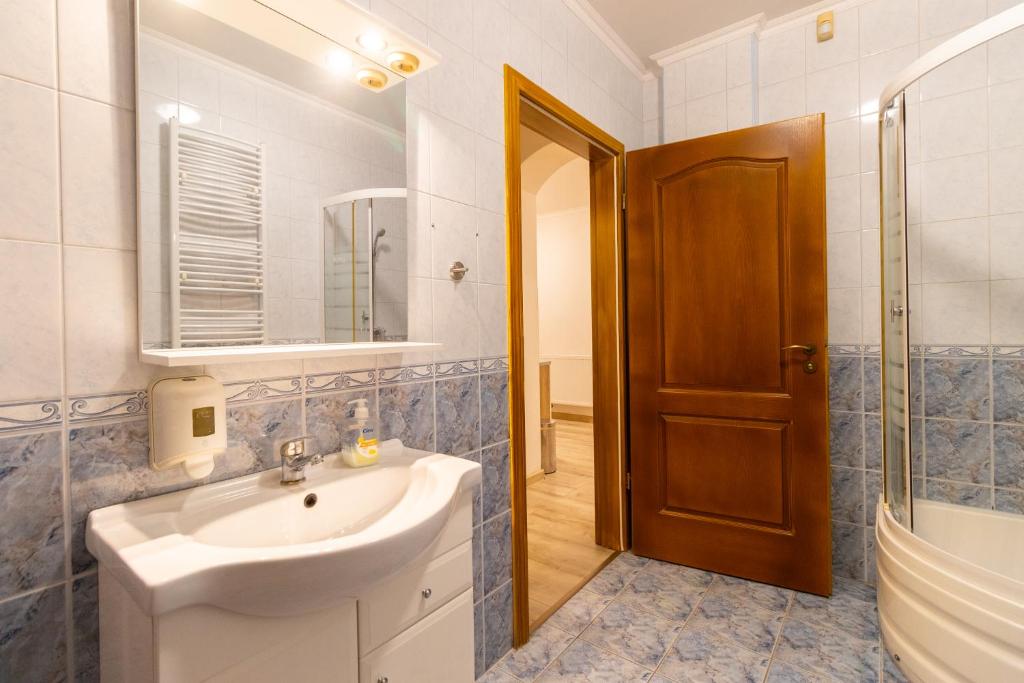 Koupelna v ubytování Szelidi Apartmanok