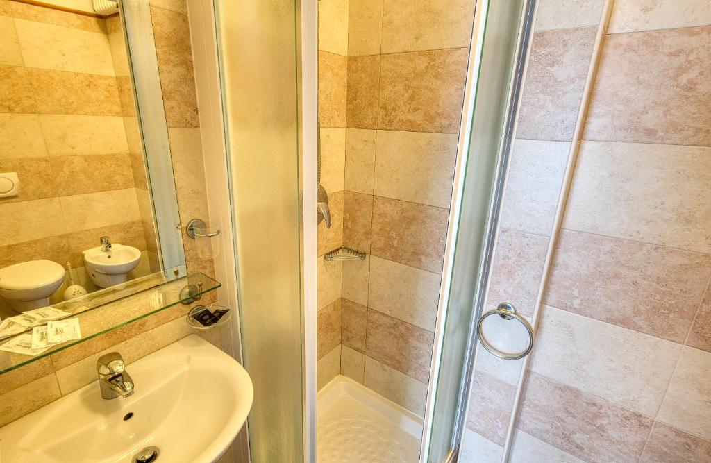 Koupelna v ubytování Hotel Augustus
