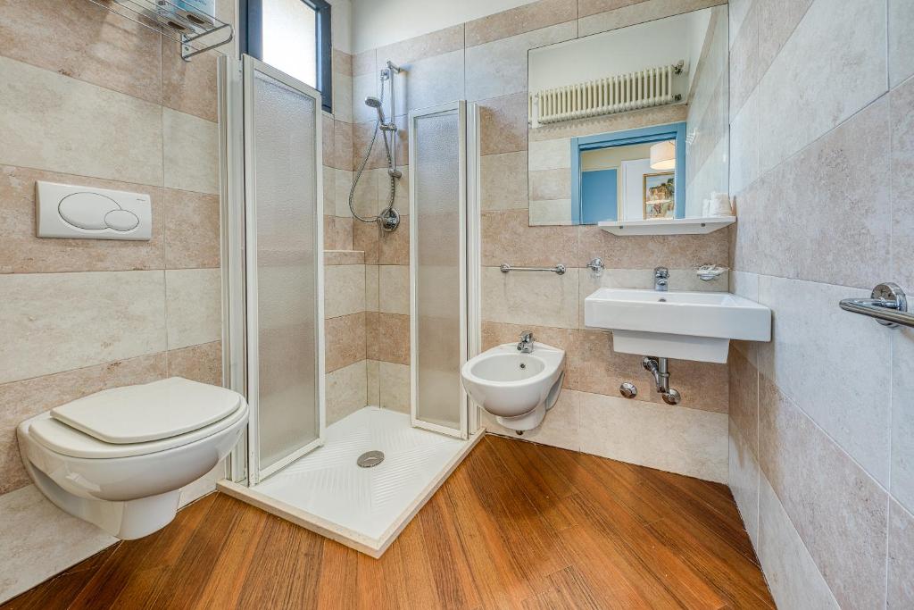 Koupelna v ubytování Hotel Augustus