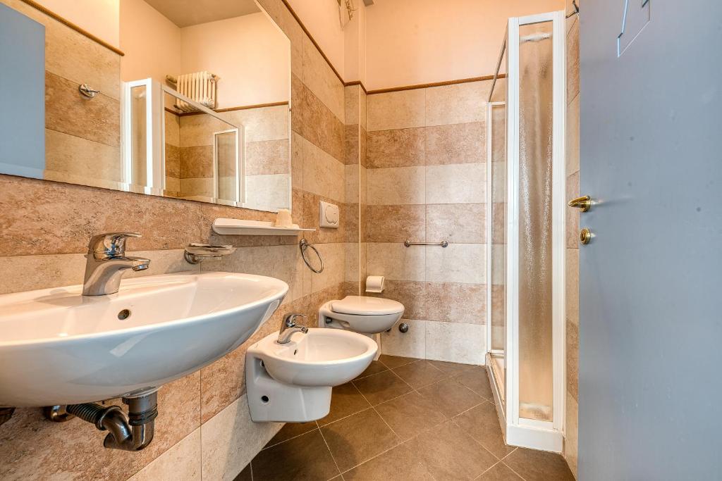 Koupelna v ubytování Hotel Augustus