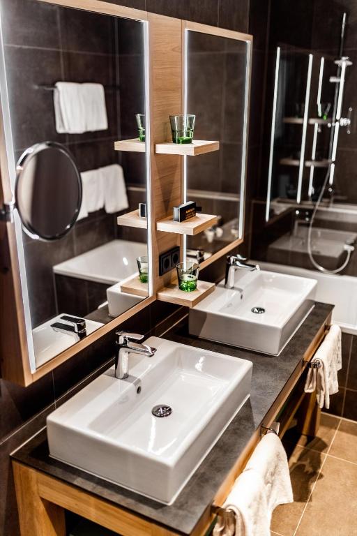 Koupelna v ubytování Das Bayrischzell Familotel Oberbayern