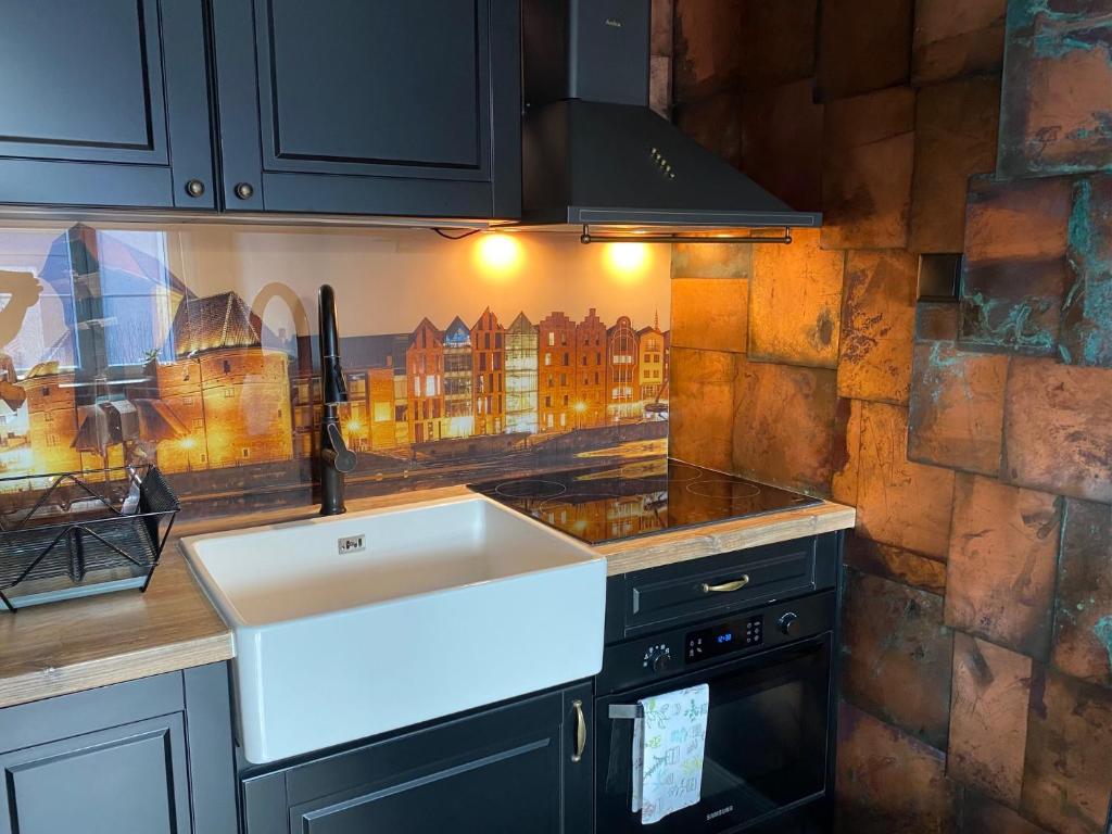 Apartament ZIELONY lub BURSZTYNOWY z parkingiem Stare Miasto Gdańsk - Apartamento De Una Habitación