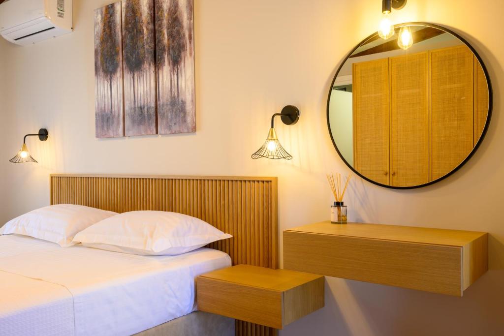 Krevet ili kreveti u jedinici u okviru objekta Philoxenia Luxury Apartment