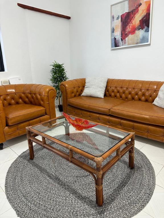 A seating area at Low Island House