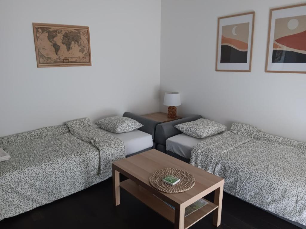 Postel nebo postele na pokoji v ubytování Apartman Dunav
