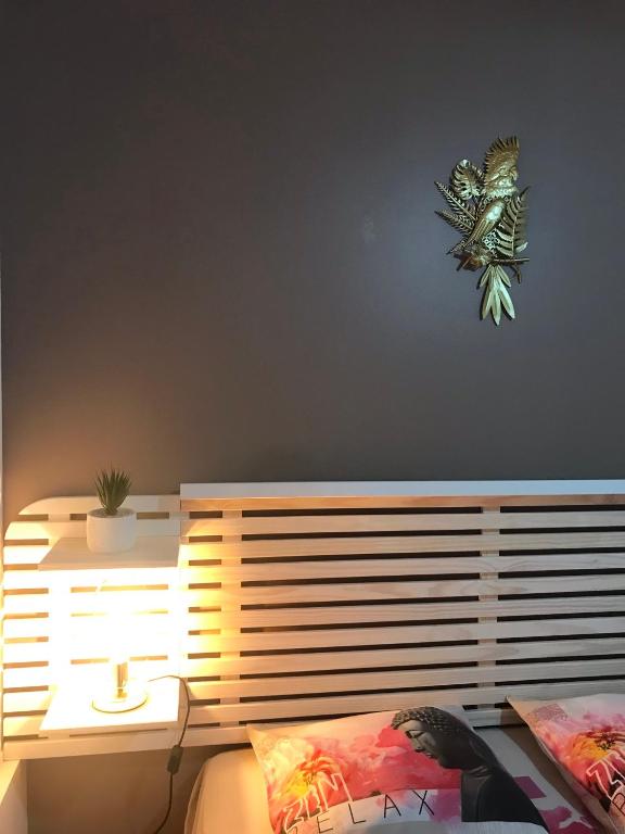 Voodi või voodid majutusasutuse Residence Les Palmiers toas