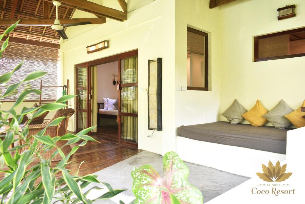 Posezení v ubytování El Nido Coco Resort