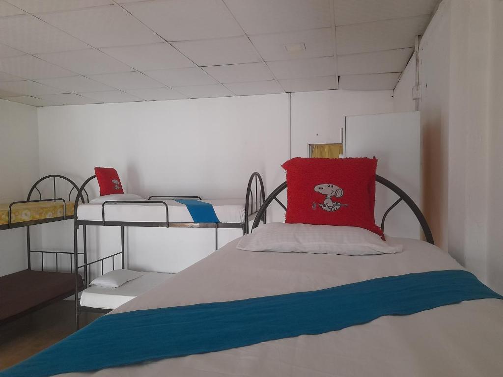 Postel nebo postele na pokoji v ubytování City View Hostel