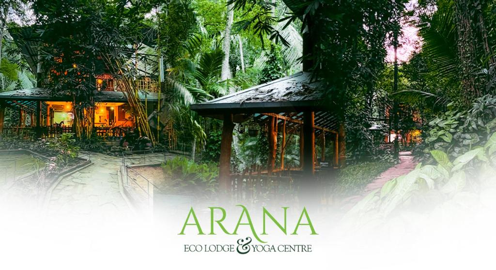 a logo for a resort in the jungle at Arana Sri Lanka Eco Lodge and Yoga Center in Ella