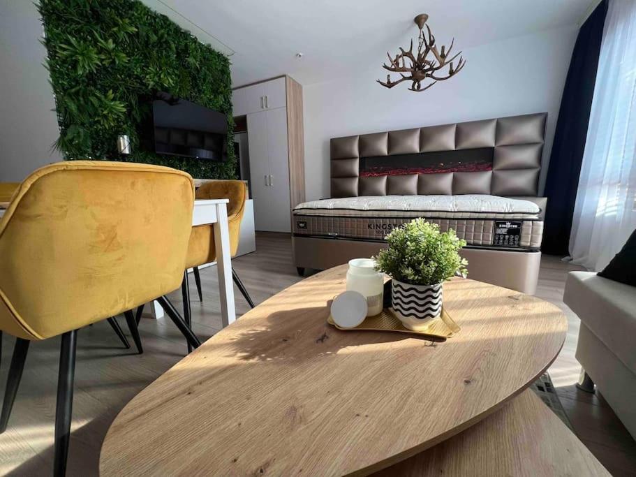 Posezení v ubytování Cosy Appartement Green Life Bansko