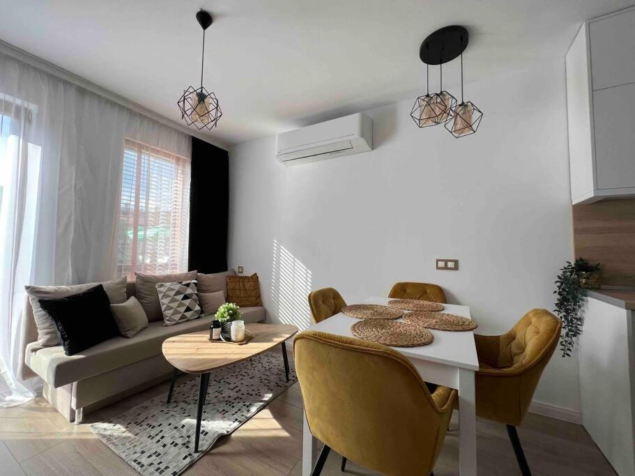 Posezení v ubytování Cosy Appartement Green Life Bansko
