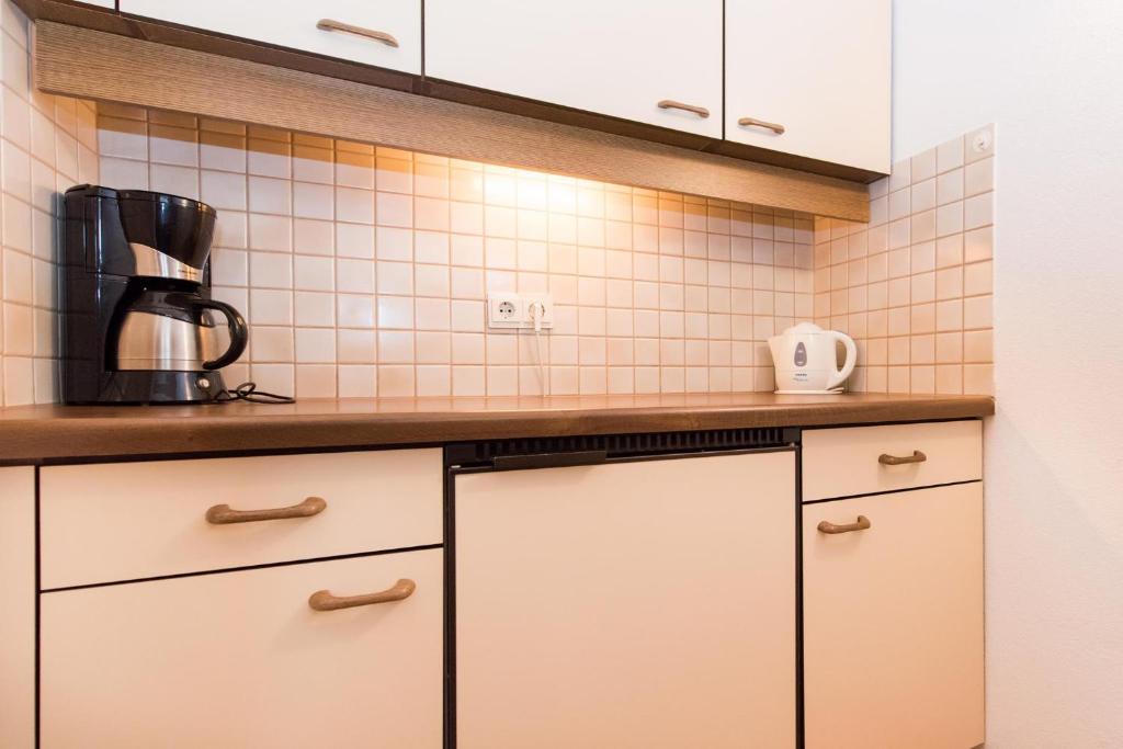 Kuchyň nebo kuchyňský kout v ubytování Haus Barbara