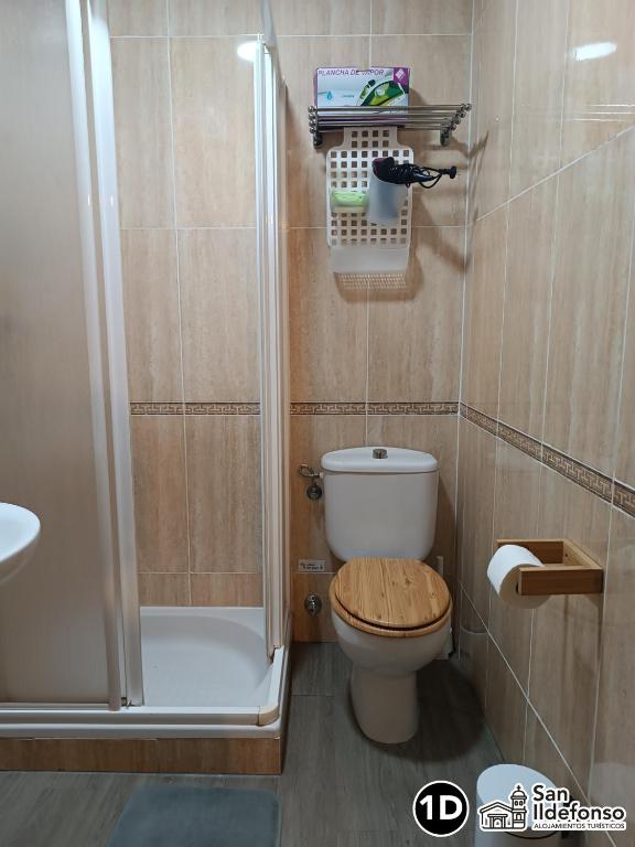 Kúpeľňa v ubytovaní Alojamientos San Ildefonso