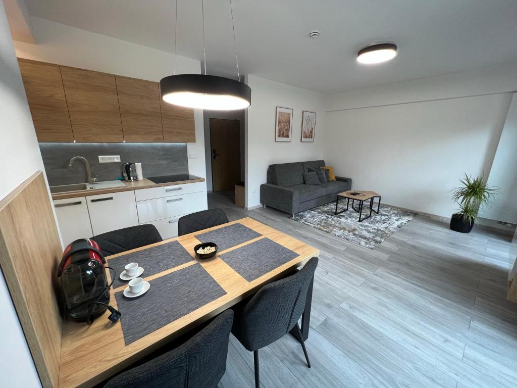 Kuchyň nebo kuchyňský kout v ubytování Apartment Timo Bešeň 209