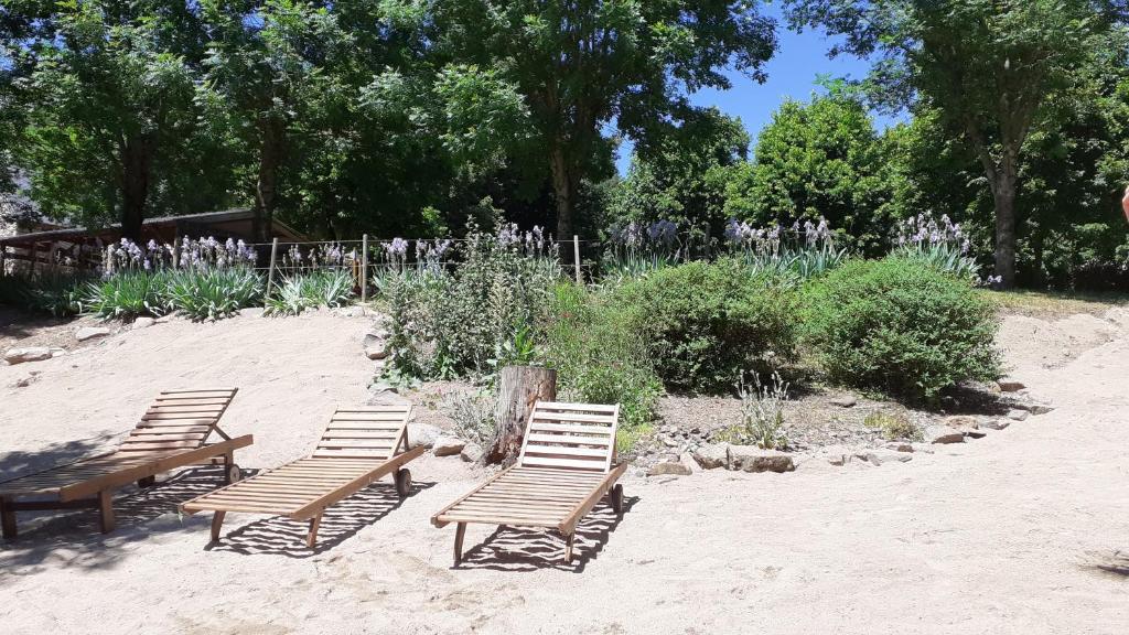 Zahrada ubytování Camping Chantemerle