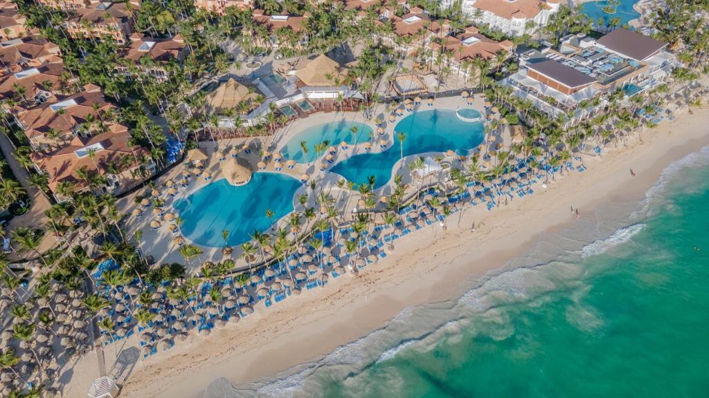 an aerial view of the beach at the resort at Bahia Principe Grand Bavaro - All Inclusive in Punta Cana