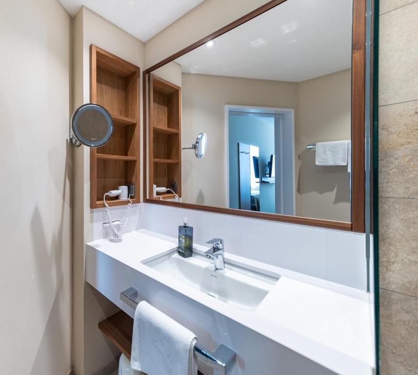 Koupelna v ubytování Hotel Ross