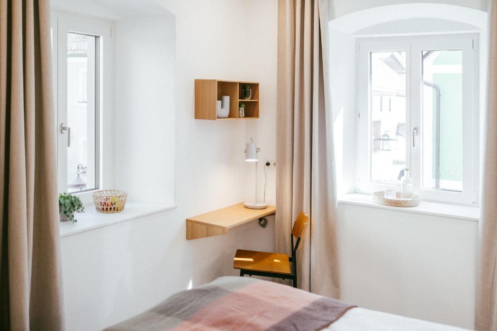 Postel nebo postele na pokoji v ubytování STADTQUARTIER Windischeschenbach