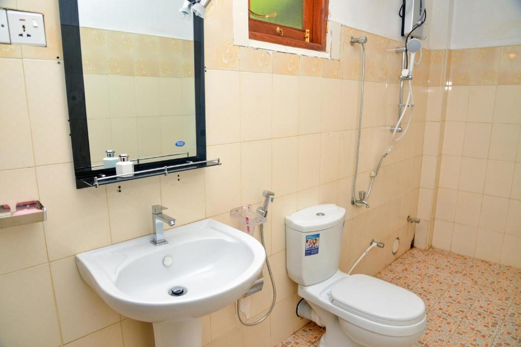 Koupelna v ubytování Villa Methsandi