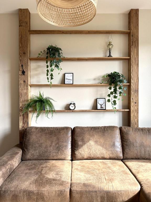 Posezení v ubytování Apartmány Čerňák - Horňák - 4-6 osob, balkon, dvě parkovací místa
