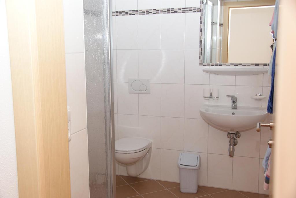 Koupelna v ubytování Landhaus Rauch