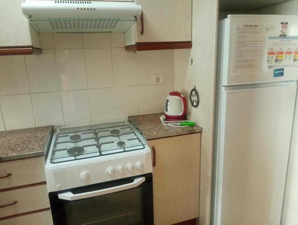 Kuchyň nebo kuchyňský kout v ubytování Can Molone