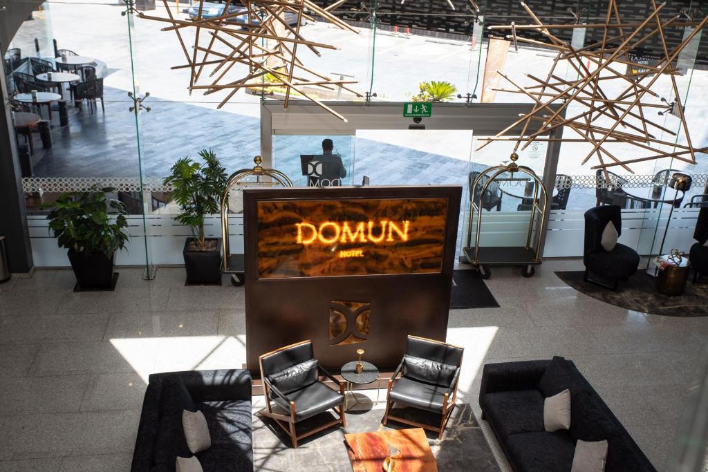 Posezení v ubytování Domun Hotel