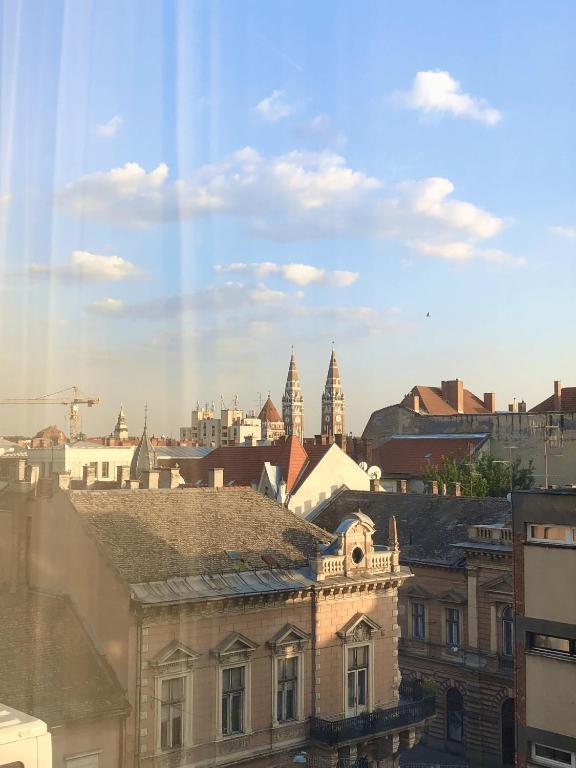 A general view of Szeged or a view of the city taken from Az apartmant