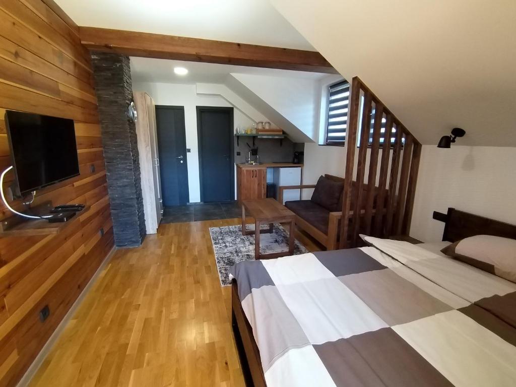 TV a/nebo společenská místnost v ubytování Apartment 112