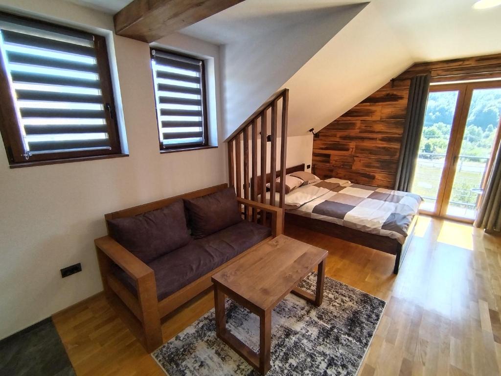 Postel nebo postele na pokoji v ubytování Apartment 112