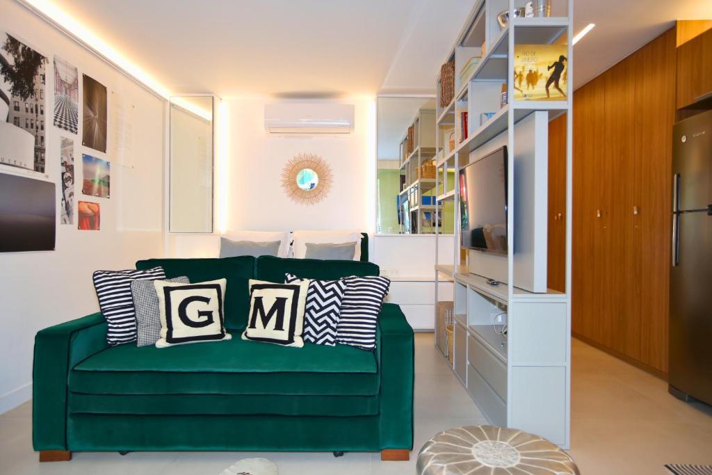 Unhotel - Bossa Design Studios Ipanema, Perto da Praiaにあるシーティングエリア