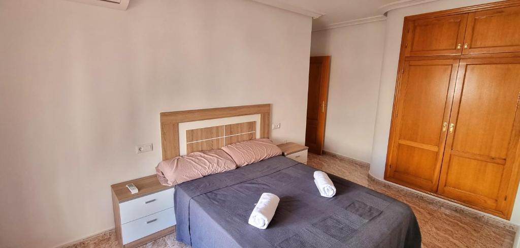 Postel nebo postele na pokoji v ubytování Grand appartement à 5min de la plage