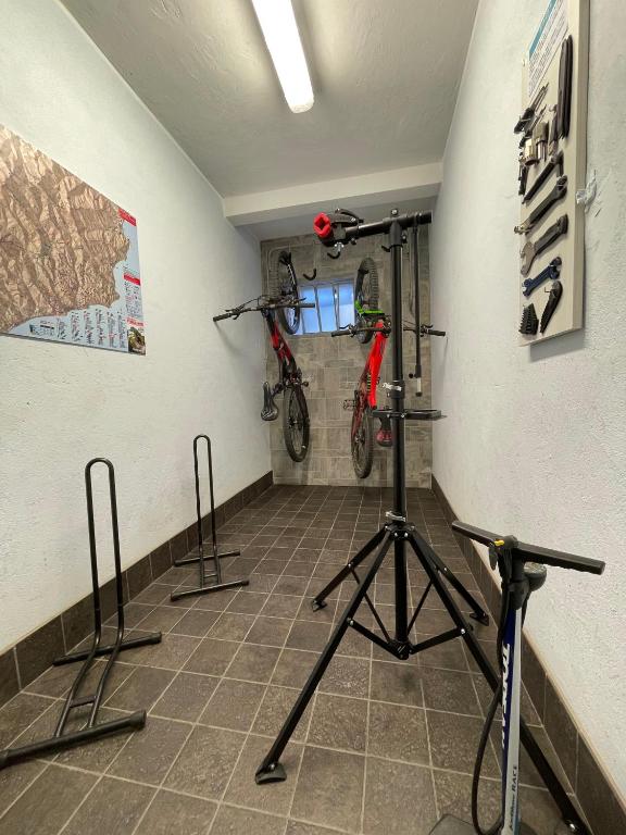 Posilňovňa alebo fitness centrum v ubytovaní Biker's Blue Cove
