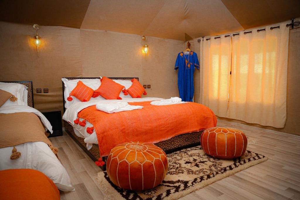 Postel nebo postele na pokoji v ubytování Luxury berber style