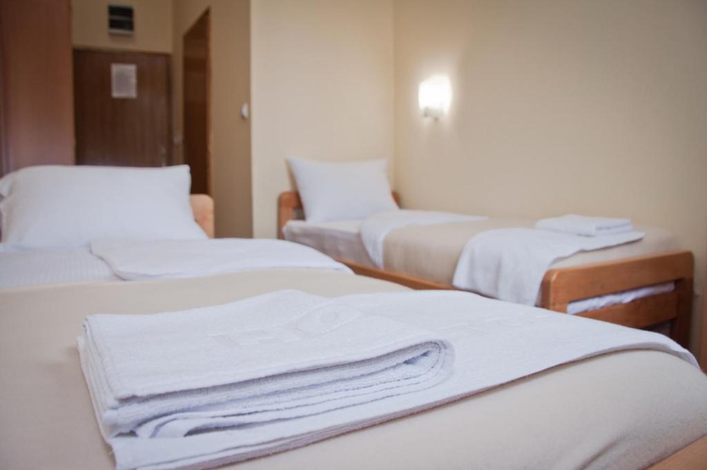 Krevet ili kreveti u jedinici u okviru objekta Garni hotel Alma