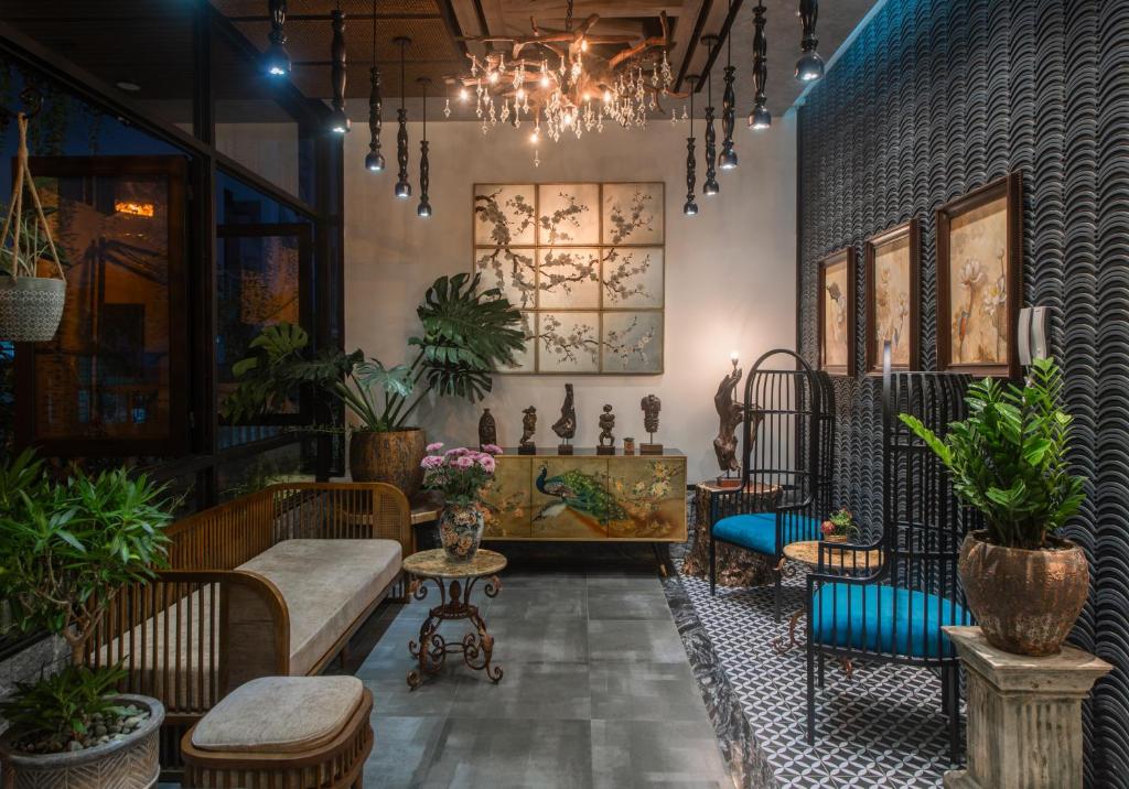 Posezení v ubytování Aaron Boutique Hotel