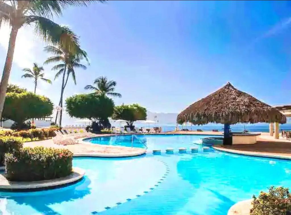 a pool at the resort at Villa Marina in Puerto Vallarta