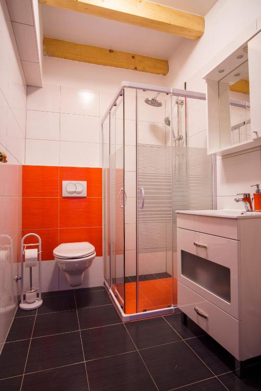Koupelna v ubytování Apartment Villa Slavija