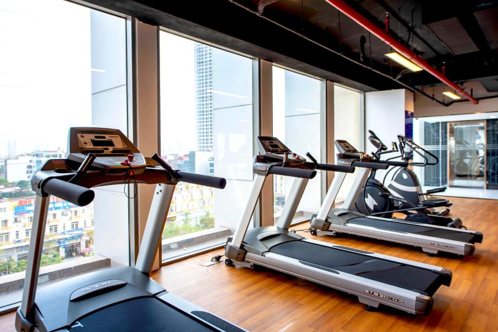Fitness centrum a/nebo fitness zařízení v ubytování Wyndham Garden Hanoi