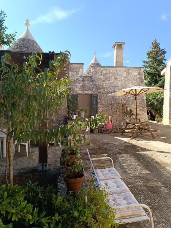 Vonkajšia záhrada v ubytovaní Trullo Galeotto