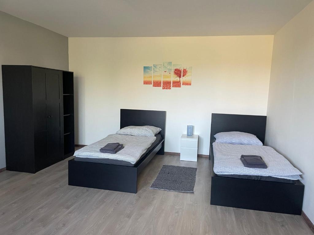 Voodi või voodid majutusasutuse Apartmány Stdaniela toas